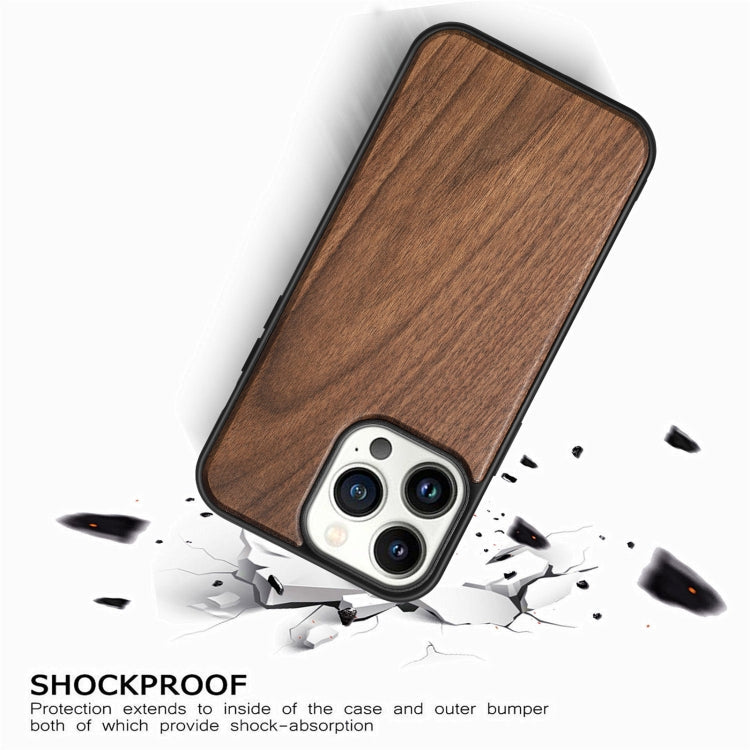 TPU + Solid Wood Phone Case, For iPhone 14 Pro Max
