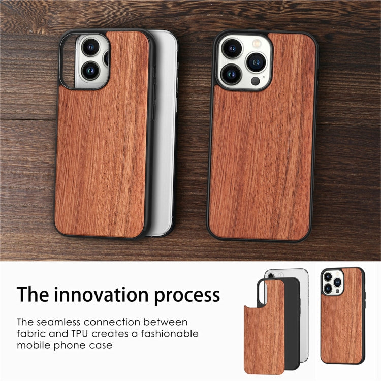 TPU + Solid Wood Phone Case, For iPhone 14 Pro Max