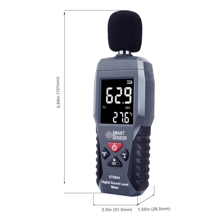 SmartSensor dB Decibel Detector Audio Tester, ST9604, AS804