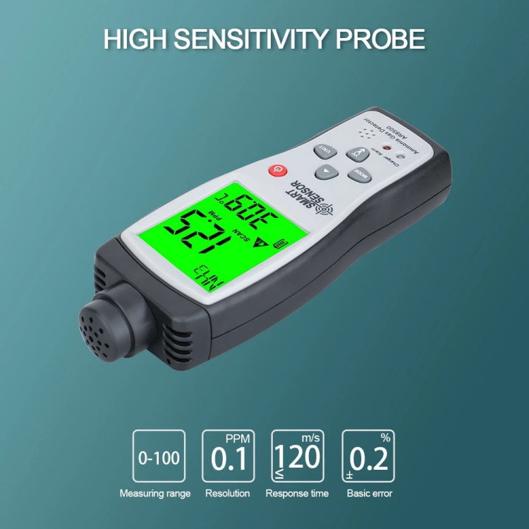 SmartSensor AR8500 Handheld Ammonia Gas NH3 Detector Meter, AR8500