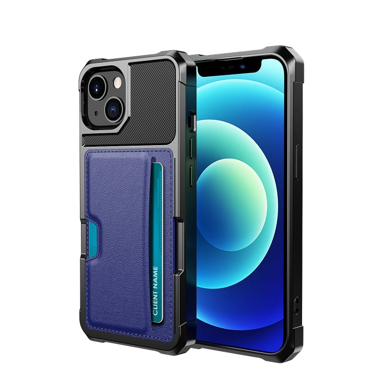 ZM02 Card Slot Holder Phone Case, For iPhone 12, For iPhone 12 mini, For iPhone 12 Pro, For iPhone 12 Pro Max, For iPhone 13, For iPhone 13 mini, For iPhone 13 Pro, For iPhone 13 Pro Max