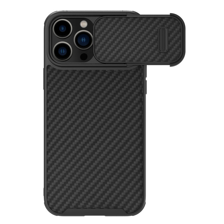 NILLKIN Synthetic Fiber Camshield Phone Case, For iPhone 14 Plus, For iPhone 14 Pro