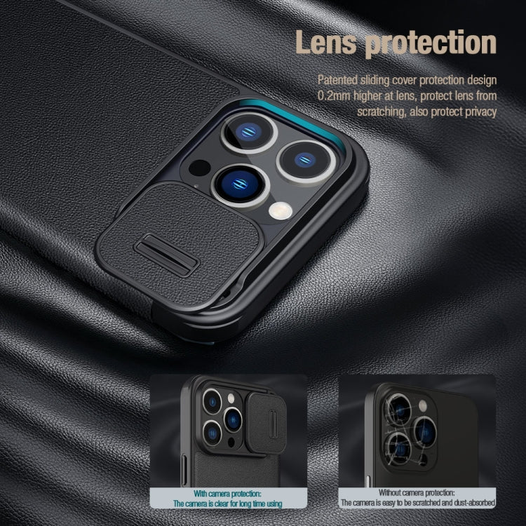 NILLKIN QIN Series Pro Leather Phone Case, For iPhone 14 Pro