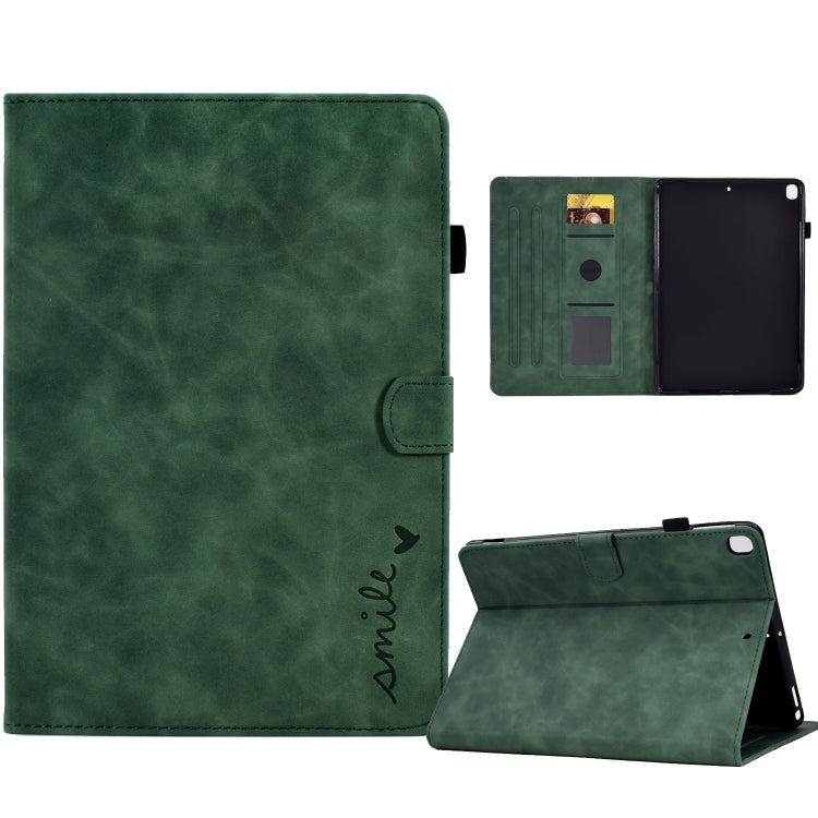 Embossed Smile Flip Tablet Leather Smart Case, For iPad 10.2 / Air 10.5 2019, For iPad Air 2022 / 2020 10.9, For iPad mini 2024 / mini 6, For iPad 9.7 2018&2017 / Air 2 / Air