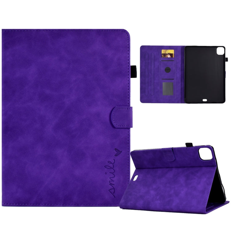 Embossed Smile Flip Tablet Leather Smart Case, For iPad 10.2 / Air 10.5 2019, For iPad Air 2022 / 2020 10.9, For iPad mini 2024 / mini 6, For iPad 9.7 2018&2017 / Air 2 / Air