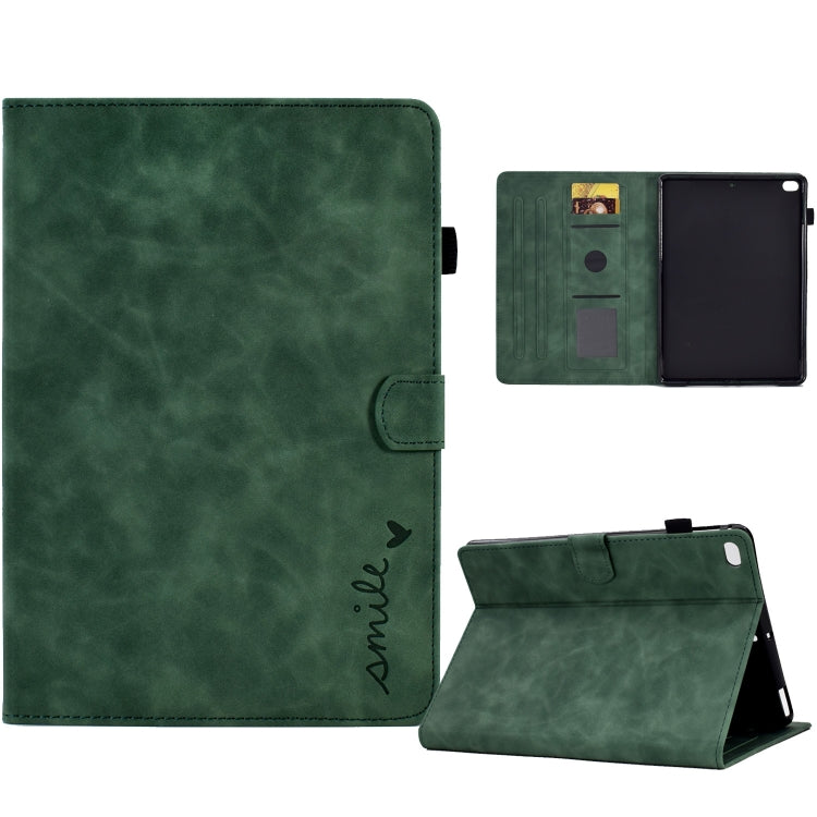 Embossed Smile Flip Tablet Leather Smart Case, For iPad 10.2 / Air 10.5 2019, For iPad Air 2022 / 2020 10.9, For iPad mini 2024 / mini 6, For iPad 9.7 2018&2017 / Air 2 / Air
