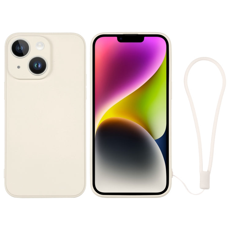 Silicone Phone Case with Wrist Strap, For iPhone 14, For iPhone 14 Plus