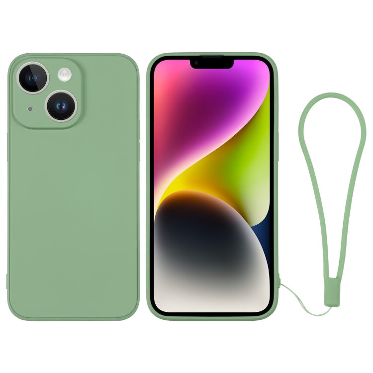 Silicone Phone Case with Wrist Strap, For iPhone 14, For iPhone 14 Plus