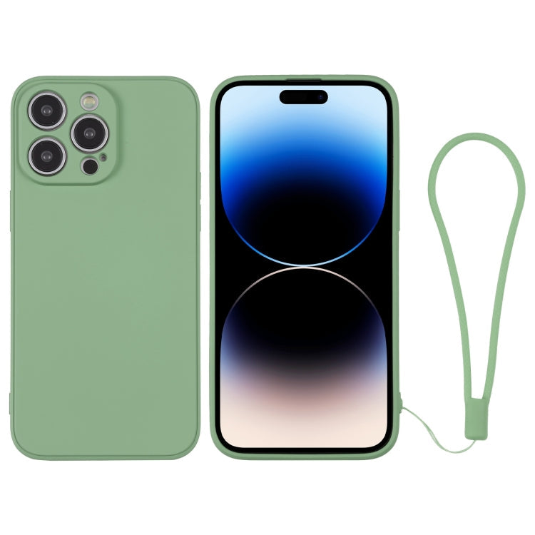 Silicone Phone Case with Wrist Strap, For iPhone 14 Pro, For iPhone 14 Pro Max