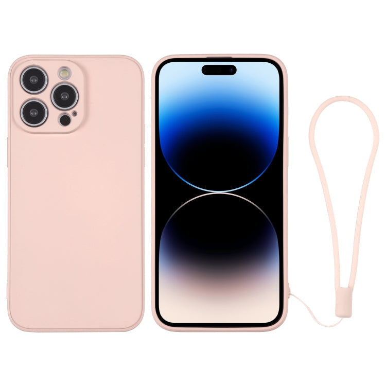 Silicone Phone Case with Wrist Strap, For iPhone 14 Pro, For iPhone 14 Pro Max