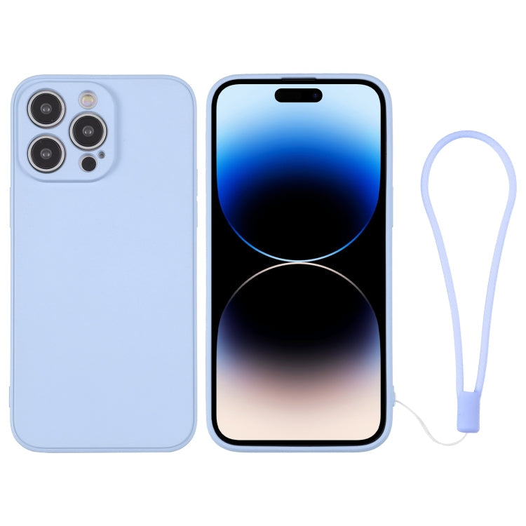 Silicone Phone Case with Wrist Strap, For iPhone 14 Pro, For iPhone 14 Pro Max