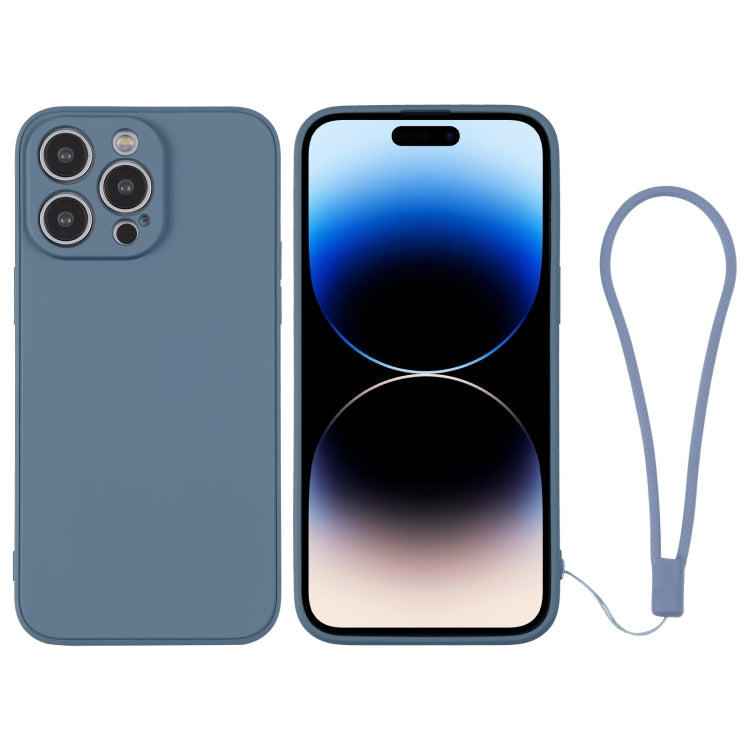 Silicone Phone Case with Wrist Strap, For iPhone 14 Pro, For iPhone 14 Pro Max