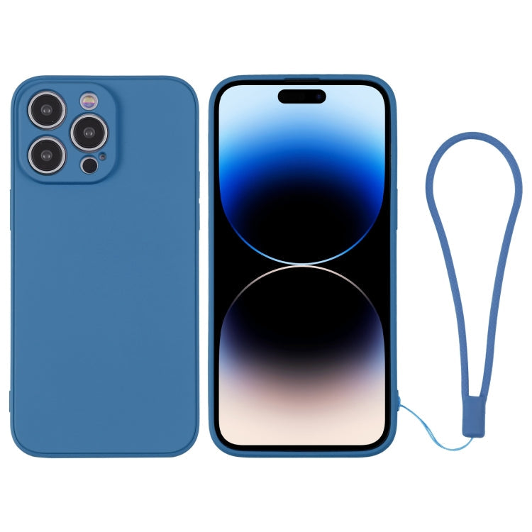 Silicone Phone Case with Wrist Strap, For iPhone 14 Pro, For iPhone 14 Pro Max