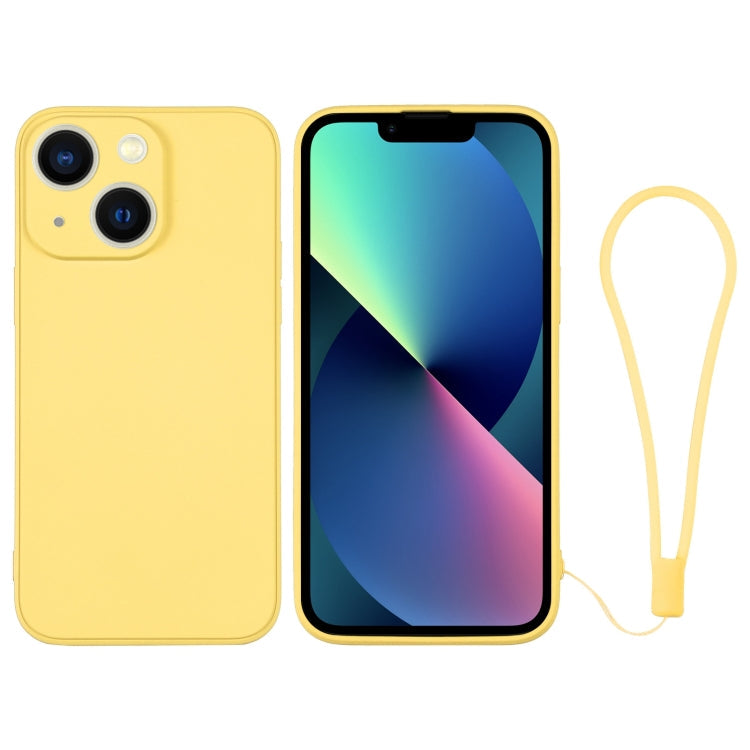Silicone Phone Case with Wrist Strap, For iPhone 13 mini, For iPhone 13