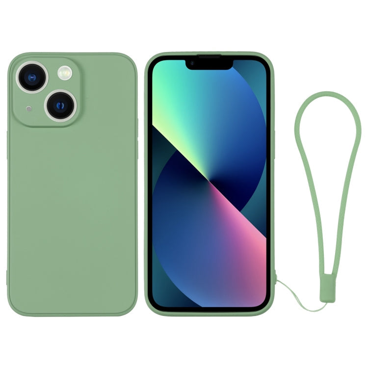 Silicone Phone Case with Wrist Strap, For iPhone 13 mini, For iPhone 13