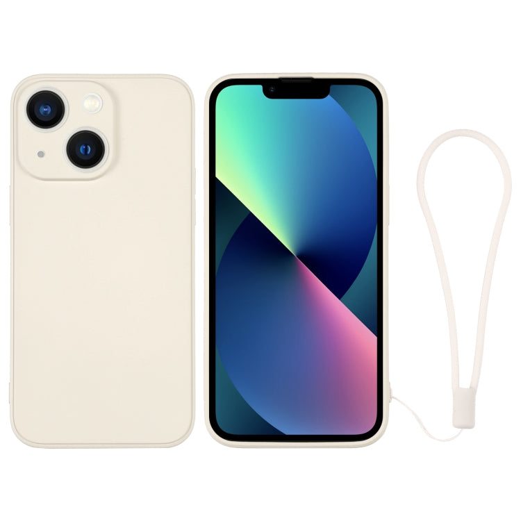 Silicone Phone Case with Wrist Strap, For iPhone 13 mini, For iPhone 13