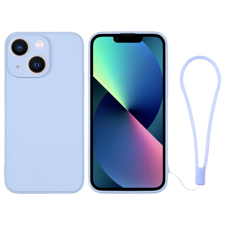 Silicone Phone Case with Wrist Strap, For iPhone 13 mini, For iPhone 13