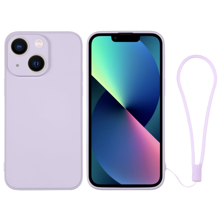 Silicone Phone Case with Wrist Strap, For iPhone 13 mini, For iPhone 13