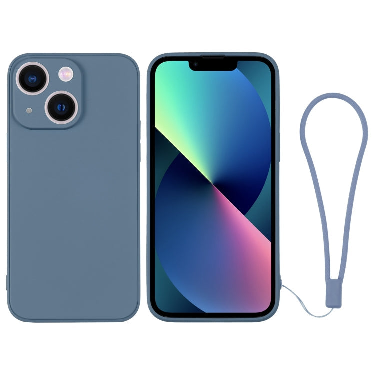 Silicone Phone Case with Wrist Strap, For iPhone 13 mini, For iPhone 13