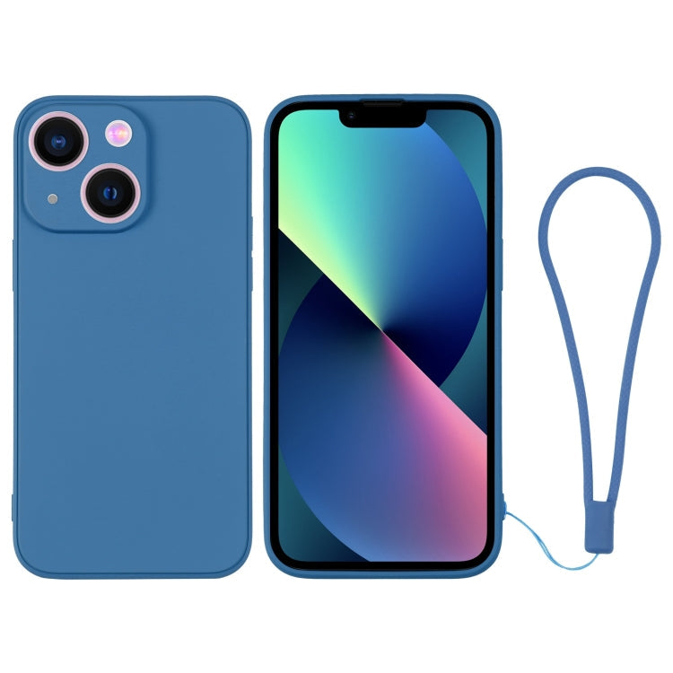 Silicone Phone Case with Wrist Strap, For iPhone 13 mini, For iPhone 13