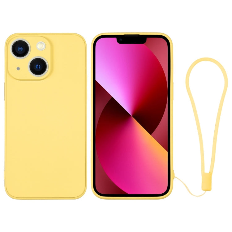Silicone Phone Case with Wrist Strap, For iPhone 13 mini, For iPhone 13