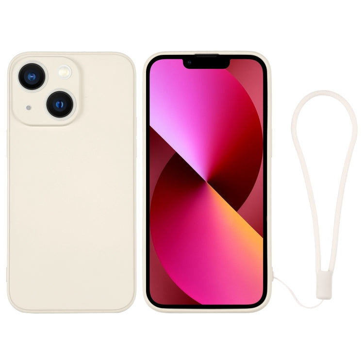 Silicone Phone Case with Wrist Strap, For iPhone 13 mini, For iPhone 13