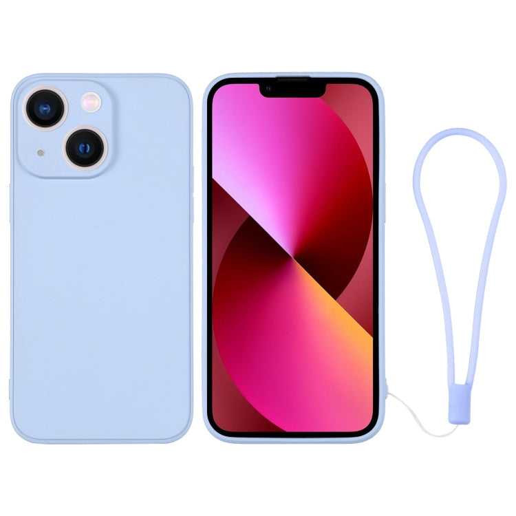 Silicone Phone Case with Wrist Strap, For iPhone 13 mini, For iPhone 13