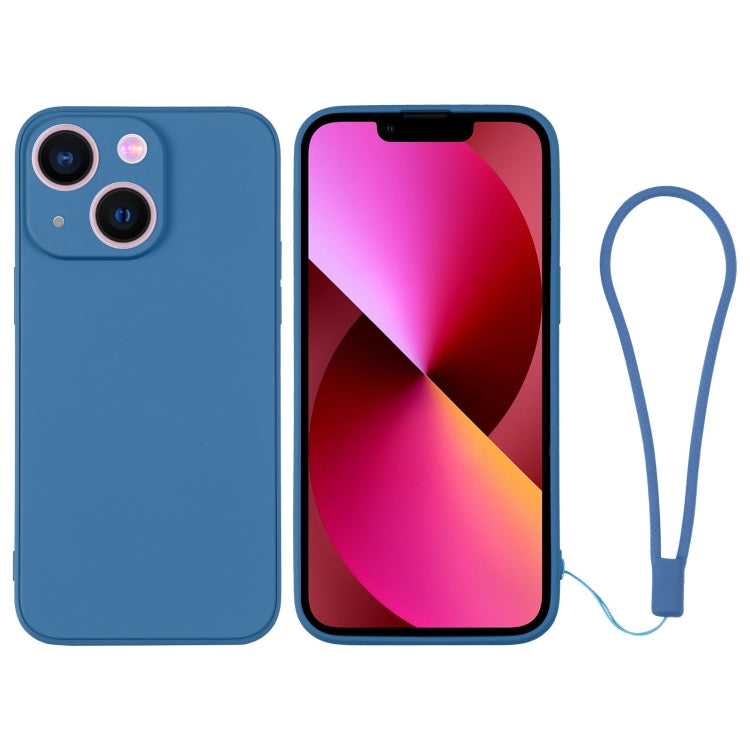 Silicone Phone Case with Wrist Strap, For iPhone 13 mini, For iPhone 13