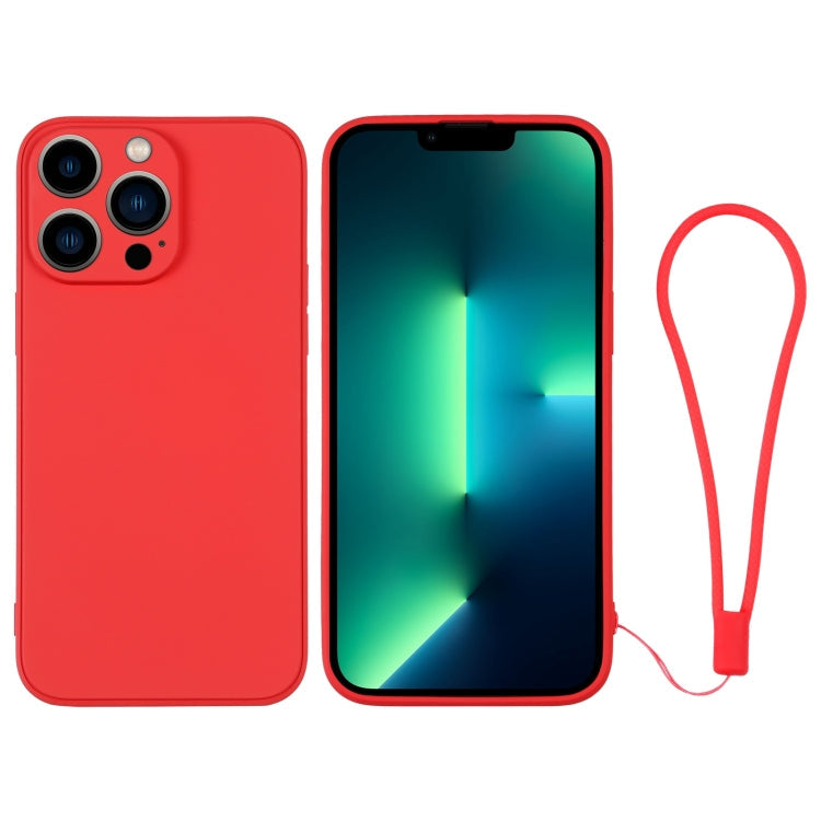 Silicone Phone Case with Wrist Strap, For iPhone 13 Pro, For iPhone 13 Pro Max