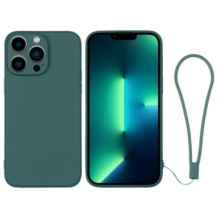 Silicone Phone Case with Wrist Strap, For iPhone 13 Pro, For iPhone 13 Pro Max