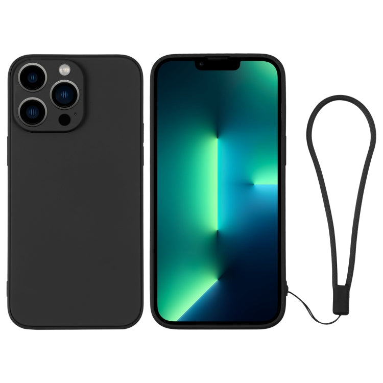 Silicone Phone Case with Wrist Strap, For iPhone 13 Pro, For iPhone 13 Pro Max
