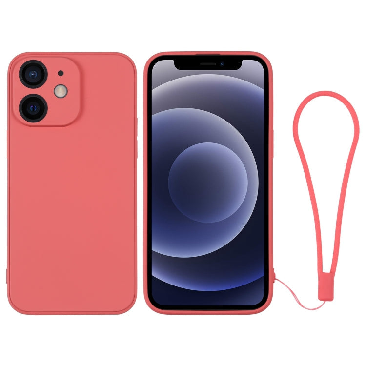 Silicone Phone Case with Wrist Strap, For iPhone 12 mini, For iPhone 12