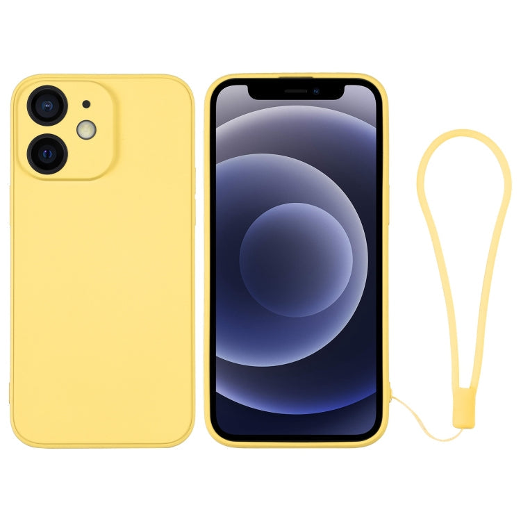 Silicone Phone Case with Wrist Strap, For iPhone 12 mini, For iPhone 12