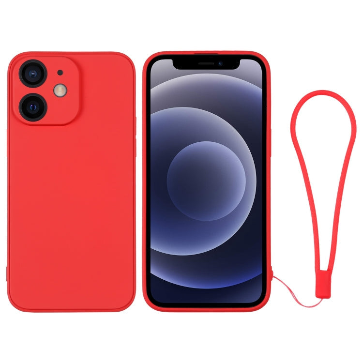 Silicone Phone Case with Wrist Strap, For iPhone 12 mini, For iPhone 12