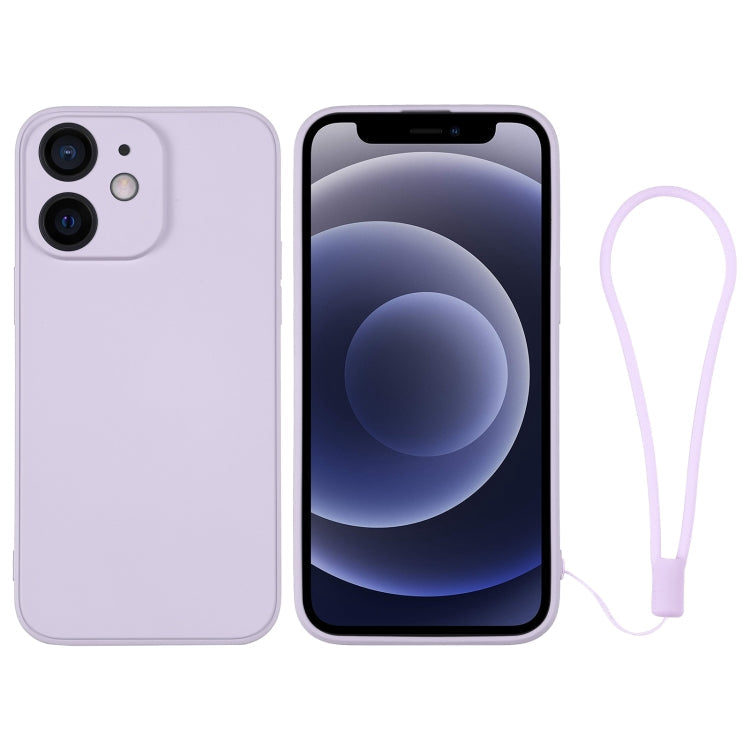 Silicone Phone Case with Wrist Strap, For iPhone 12 mini, For iPhone 12
