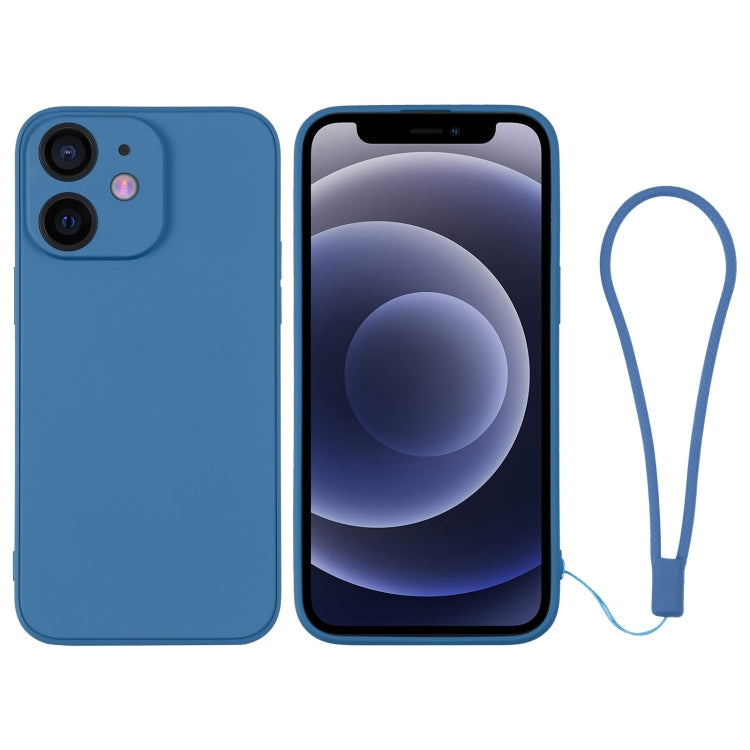 Silicone Phone Case with Wrist Strap, For iPhone 12 mini, For iPhone 12