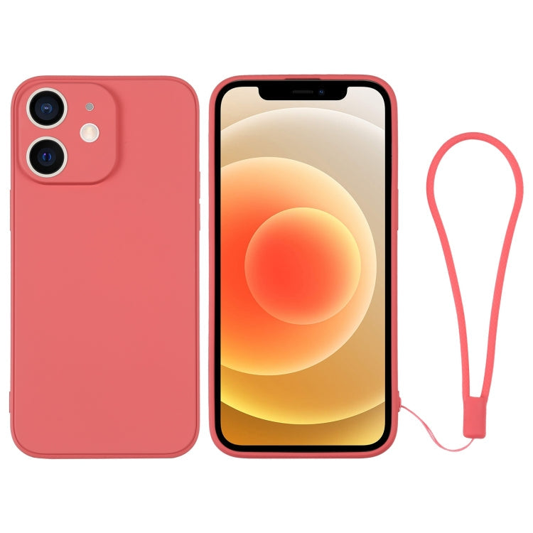 Silicone Phone Case with Wrist Strap, For iPhone 12 mini, For iPhone 12
