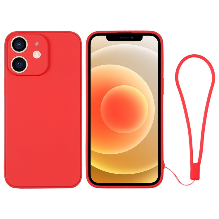 Silicone Phone Case with Wrist Strap, For iPhone 12 mini, For iPhone 12