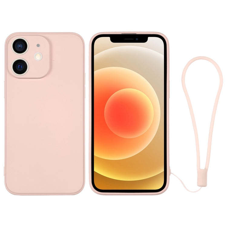 Silicone Phone Case with Wrist Strap, For iPhone 12 mini, For iPhone 12