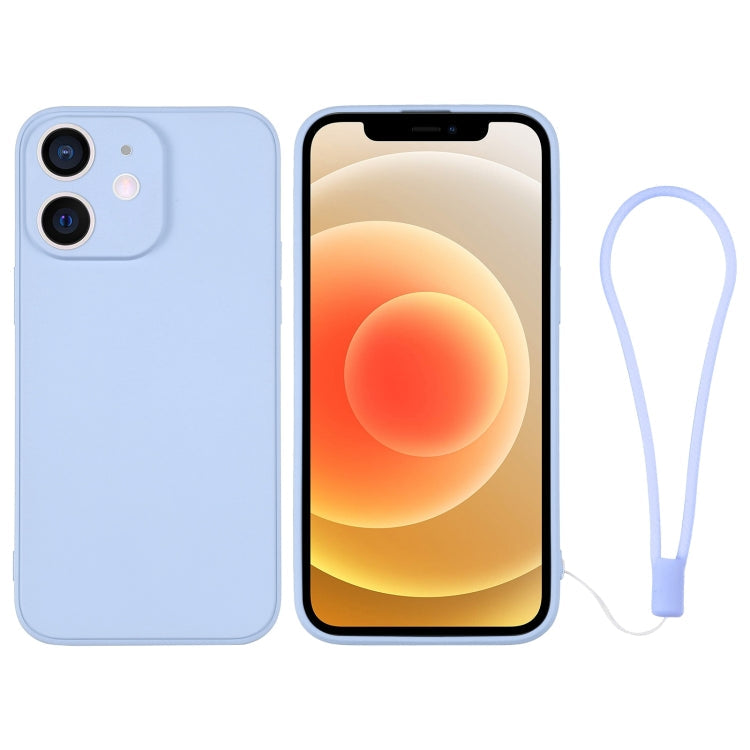Silicone Phone Case with Wrist Strap, For iPhone 12 mini, For iPhone 12