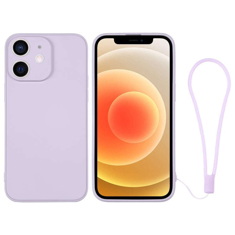 Silicone Phone Case with Wrist Strap, For iPhone 12 mini, For iPhone 12