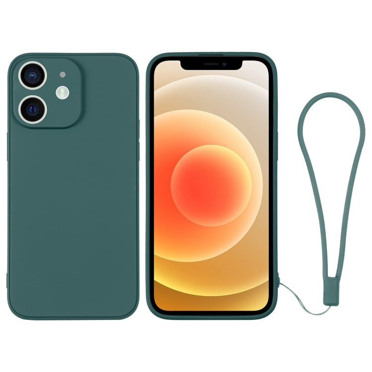 Silicone Phone Case with Wrist Strap, For iPhone 12 mini, For iPhone 12