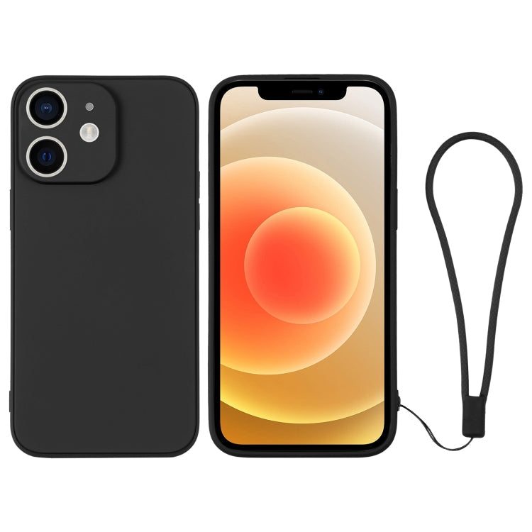 Silicone Phone Case with Wrist Strap, For iPhone 12 mini, For iPhone 12
