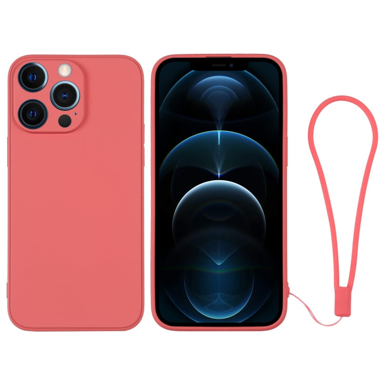 Silicone Phone Case with Wrist Strap, For iPhone 12 Pro, For iPhone 12 Pro Max