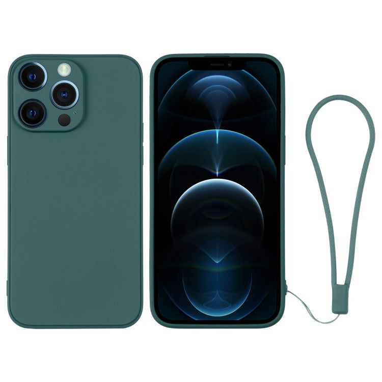 Silicone Phone Case with Wrist Strap, For iPhone 12 Pro, For iPhone 12 Pro Max