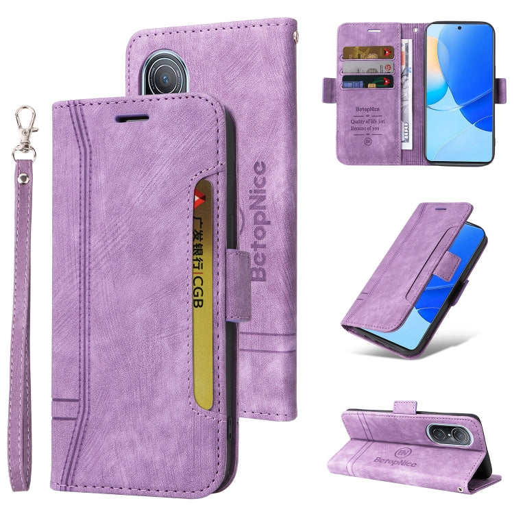 BETOPNICE Dual-side Buckle Leather Phone Case, For Honor X8, For Motorola Moto G52 / G82, For Huawei nova 8i, For Huawei nova 9 SE