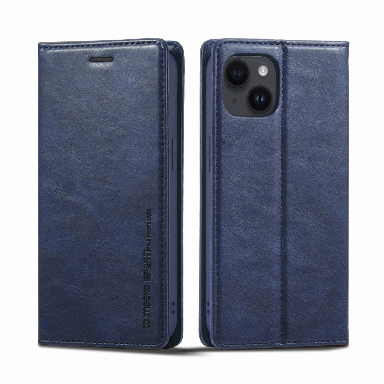 LC.IMEEKE RFID Anti-theft Leather Phone Case, For iPhone 13, For iPhone 13 Mini, For iPhone 14, For iPhone 14 Plus