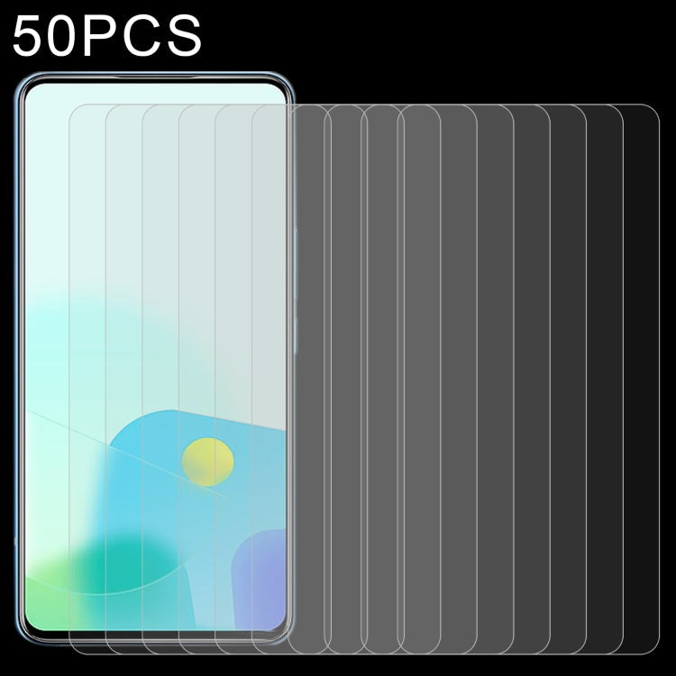 50pcs 0.26mm 9H 2.5D Tempered Glass Film, For TECNO Pova Neo 2 (50 PCS), For ZTE Axon 30S (50 PCS), For Xiaomi Civi 2 / 12 Lite NE / 13 Lite / Civi 3 (50 PCS), For Ulefone Note 14 (50 PCS)