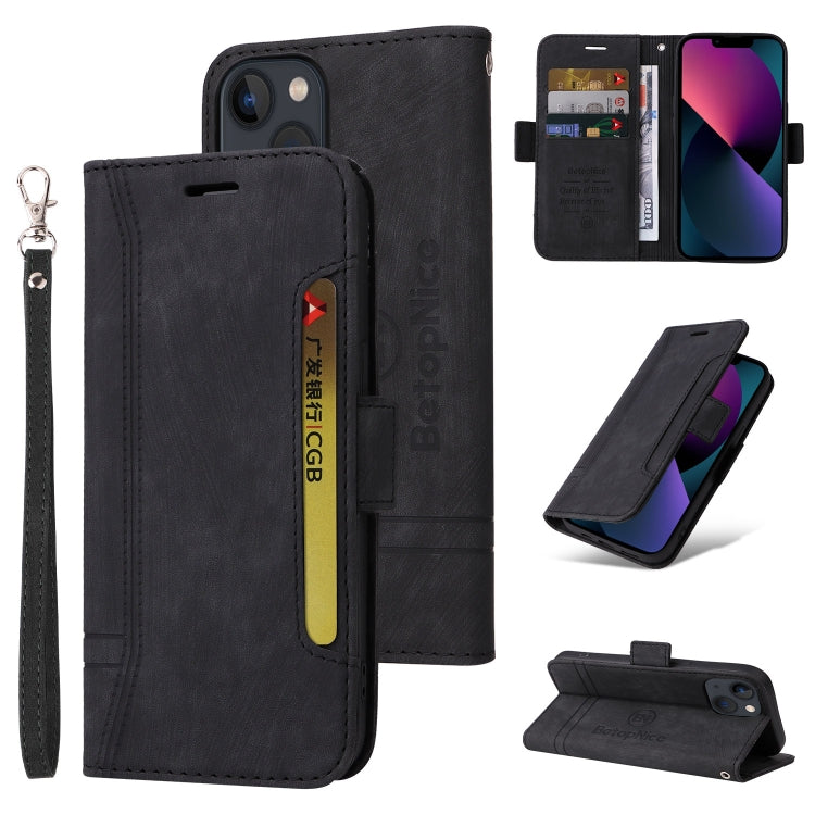 BETOPNICE Dual-side Buckle Leather Phone Case, For iPhone 14, For iPhone 14 Plus, For iPhone 14 Pro, For iPhone 14 Pro Max