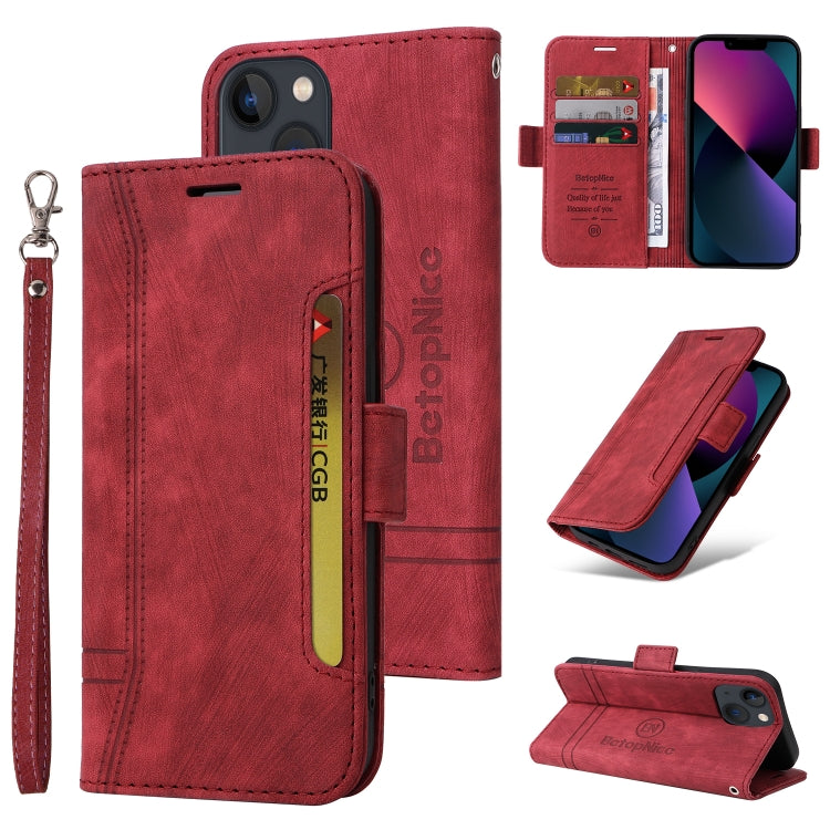 BETOPNICE Dual-side Buckle Leather Phone Case, For iPhone 13 mini, For iPhone 13, For iPhone 13 Pro, For iPhone 13 Pro Max